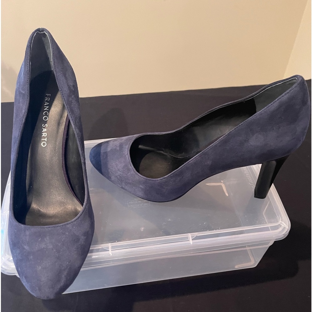 Franco Sarto Navy Blue Suede